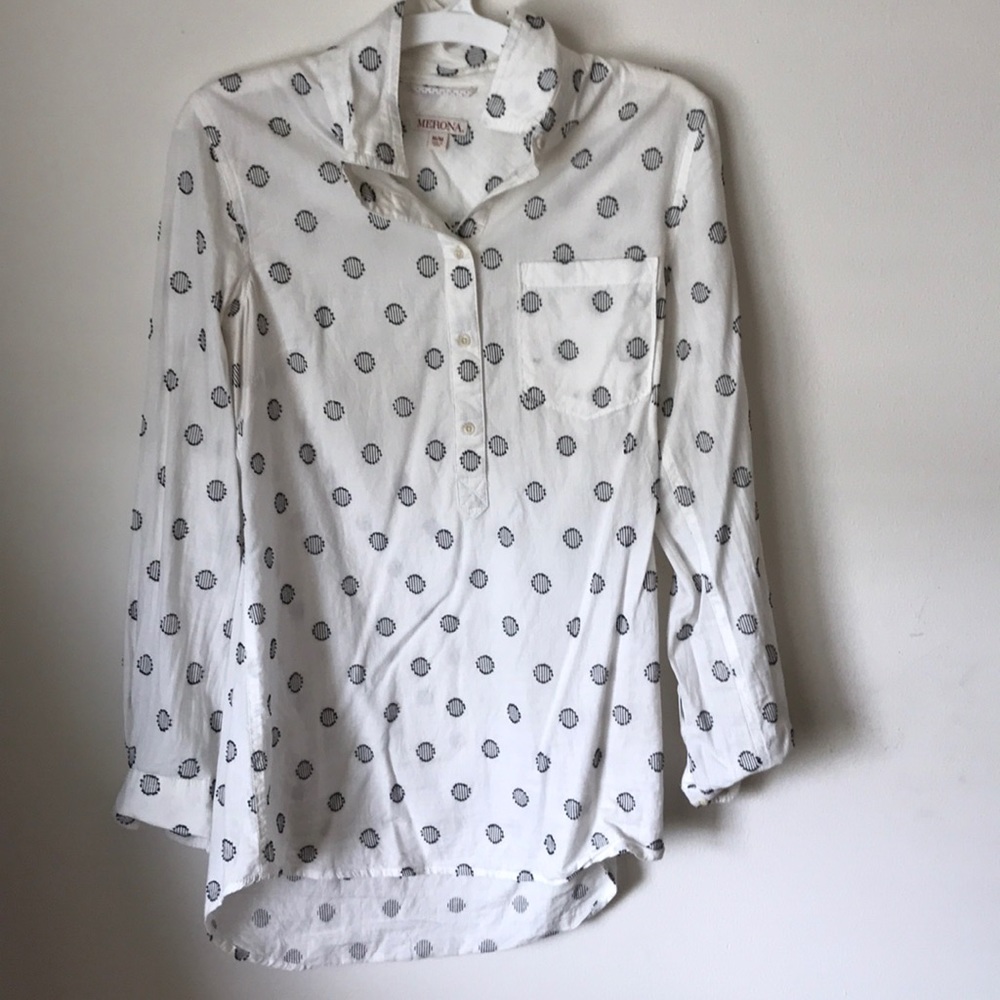Dotted button down